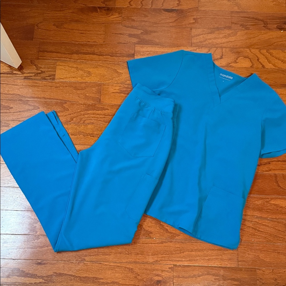 Women's Blue Scrub Set
